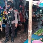 Menjaga Kamtibmas Kota Manokwari, Personil Subden 1 Gegana Brimob Polda Papua Barat Melaksanakan Patroli Quick Wins