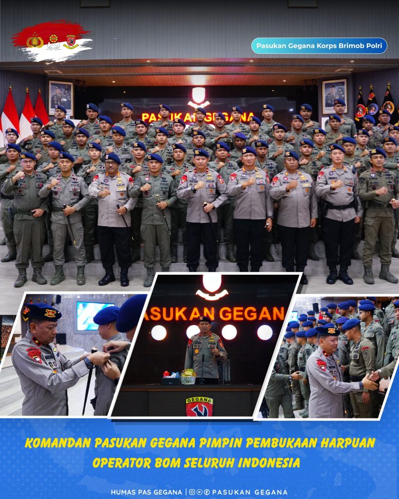 DANPAS GEGANA PIMPIN UPACARA HARPUAN OPERATOR BOM SELURUH INDONESIA